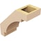 Ekena Millwork 5-inch W x 10-inch D x 10-inch H Merced Rough Cedar Woodgrain TimberThane Knee Brace, Primed BRCUR05X10X10MRCRCPR - alternate 5